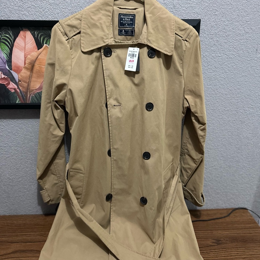Abercrombie & Fitch Tan Trench Coat